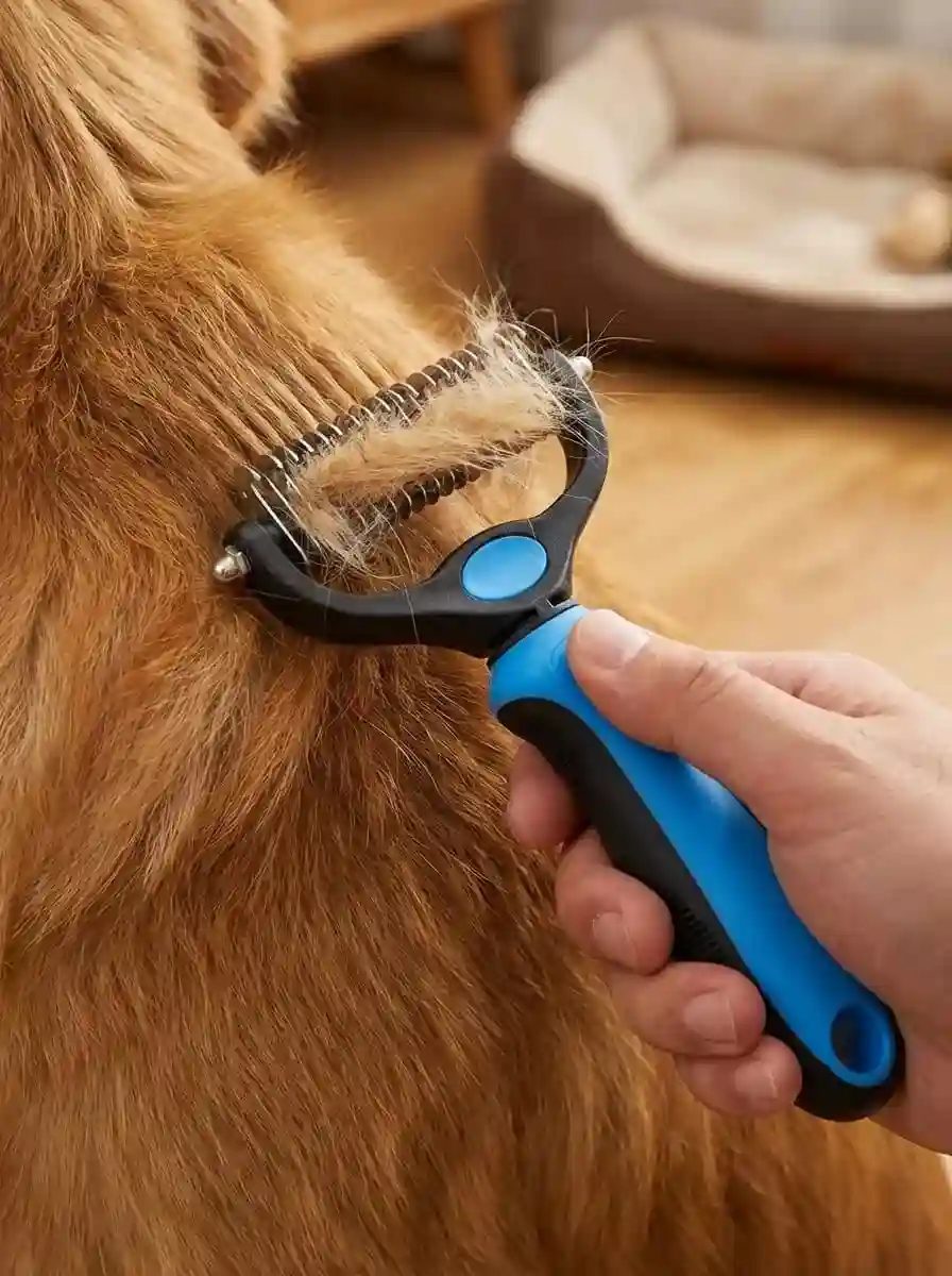 Founder with her dog Max